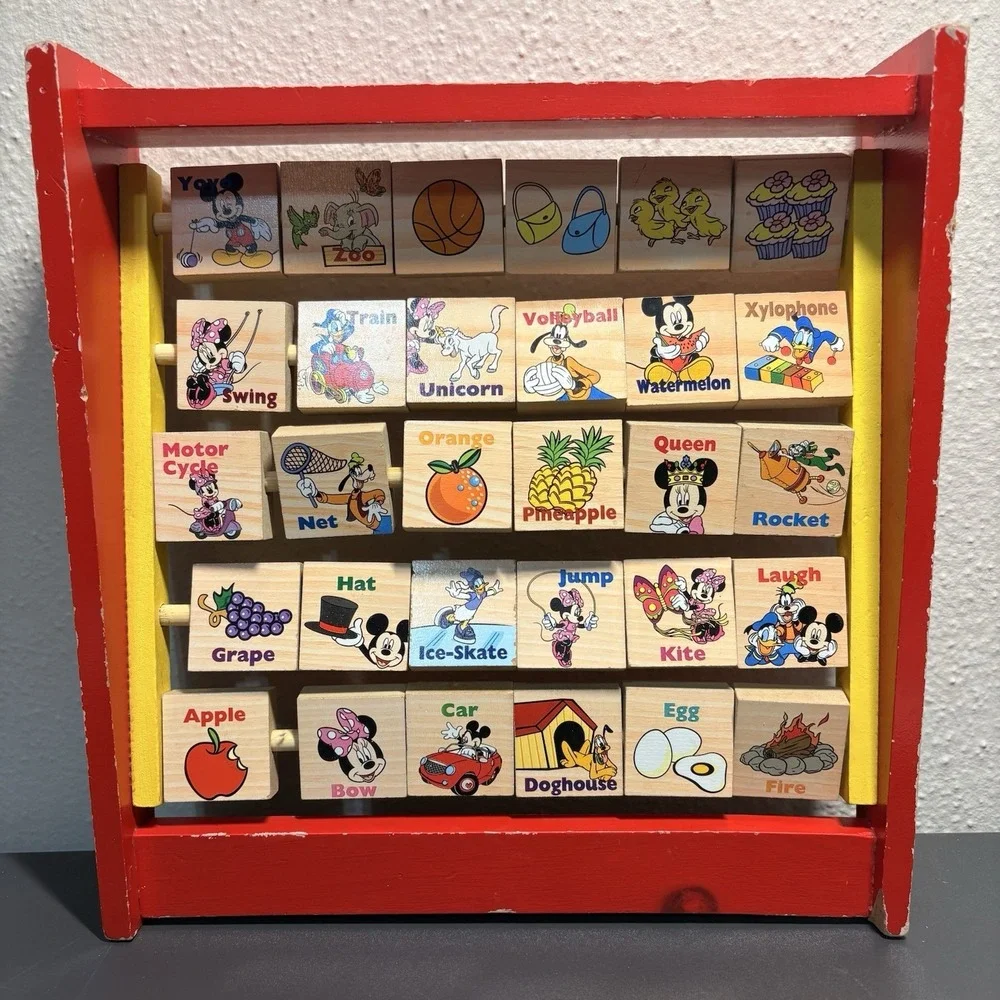 Disney Mickey Mouse Clubhouse Flip Flop Alphabet Blocks Educational Toy 2+